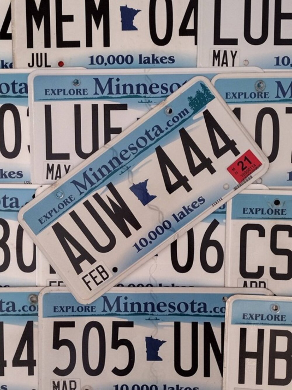 Authentic Minnesota License Plate 10,000 Lakes Fargo Movie Minneapolis Up North